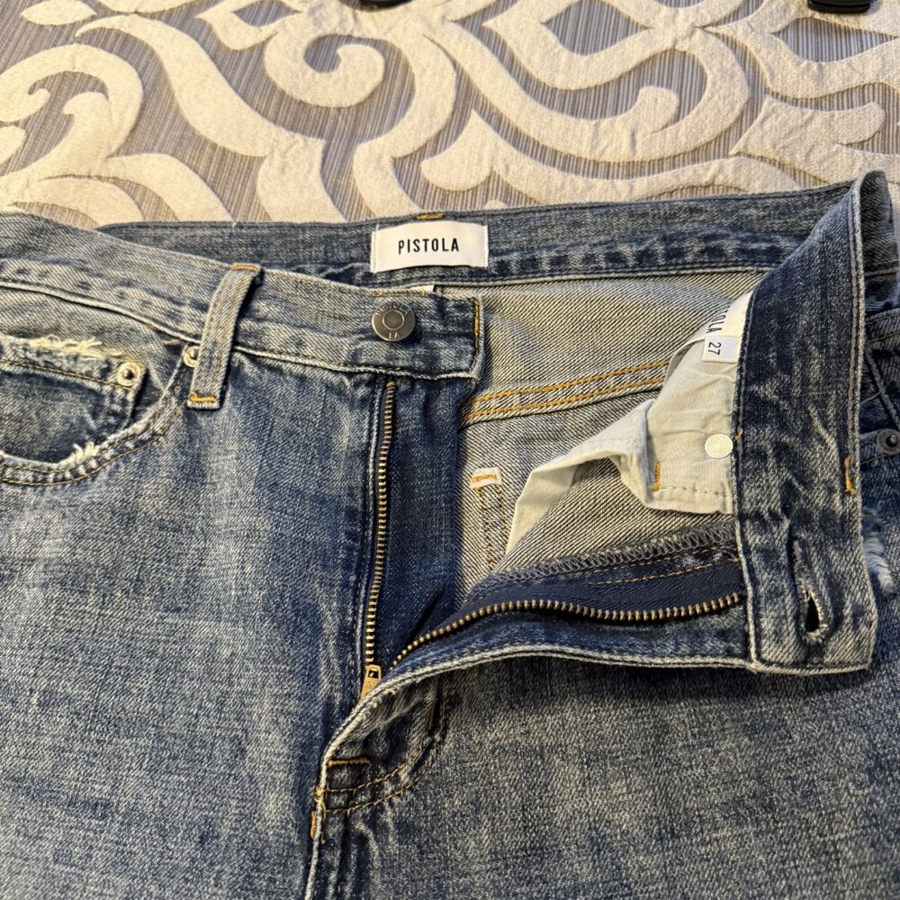 Pistola Womens Stevie High-Rise Wide-Leg Jeans Size 27 Distressed EUC, Worn Once - Picture 5 of 11
